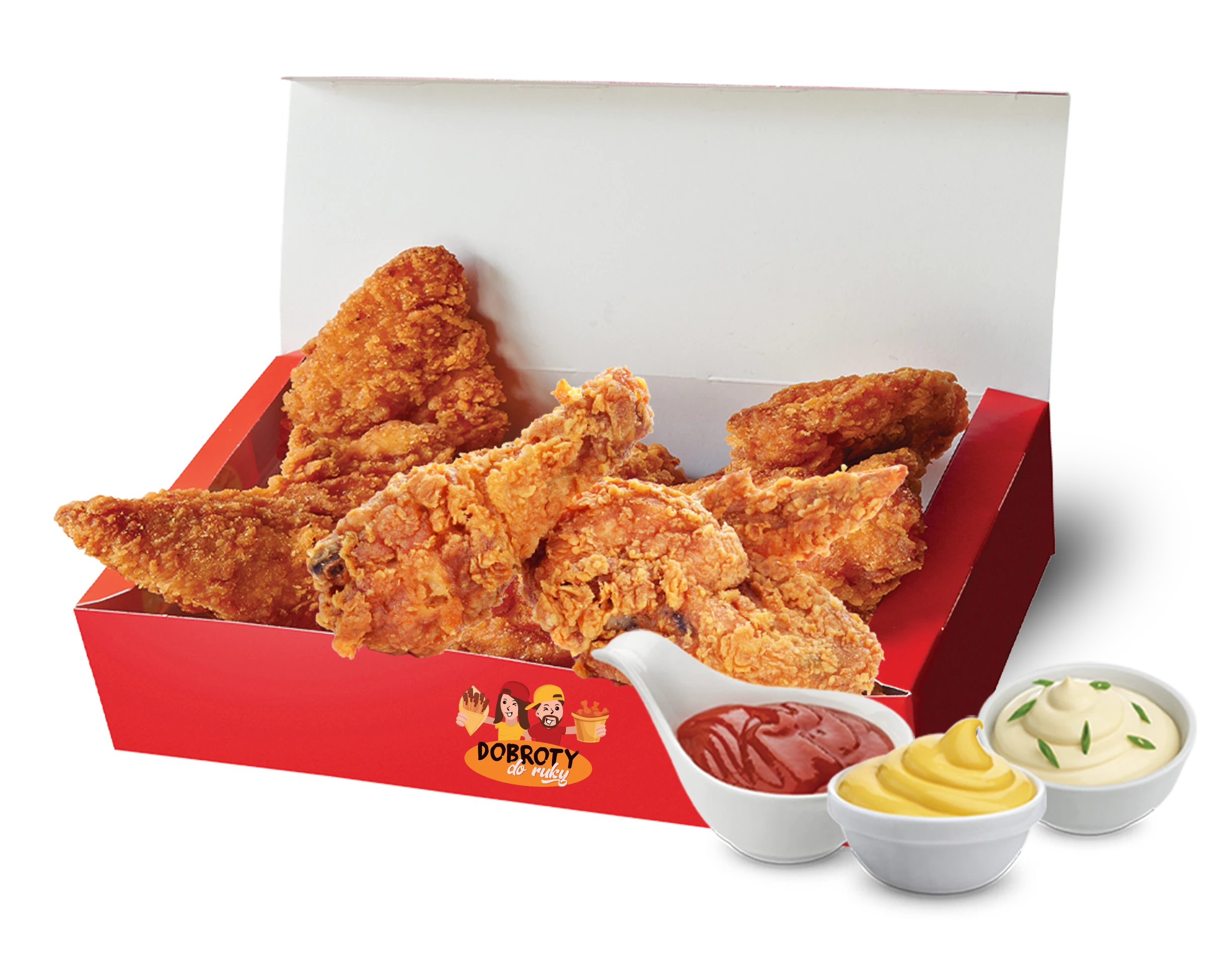 Kuracie stripsy a krídelká